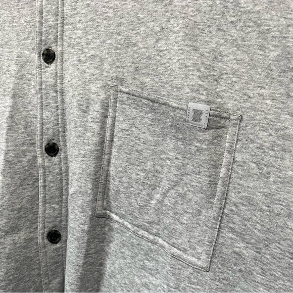 SAVAGE X FENTY-Gray Button-Up Oversized Shirt/Sweater Size M - Picture 5 of 5